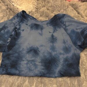 Lululemon Blue tie-dye top ( not cropped just folded in this picture )